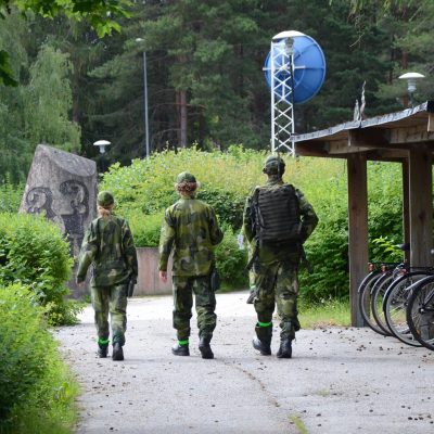 ungdomar på rad. signalungdom